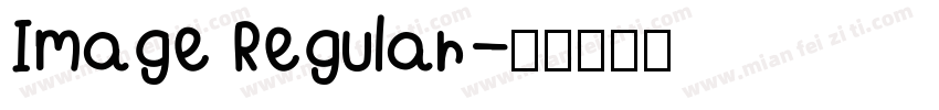 Image Regular字体转换